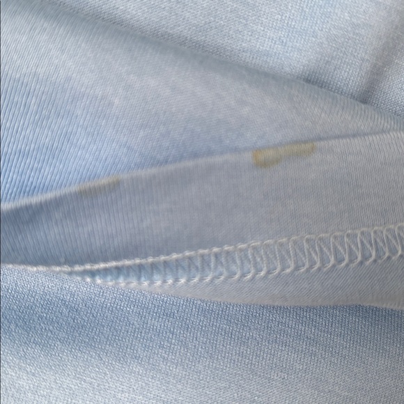 Burberry Light Blue Tee with Red Logo - Picture 7 of 9